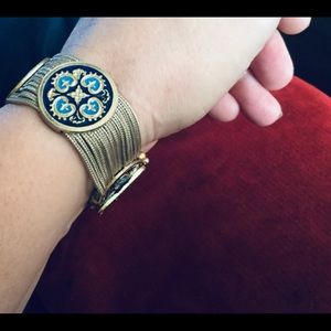 Sterling Silver bracelet, Art Deco style.